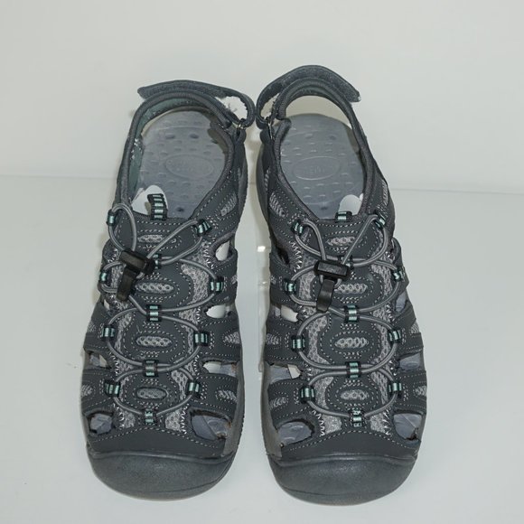 Khombu Womens River Bungee Sandals Size 8.5 Dark G - Picture 2 of 8